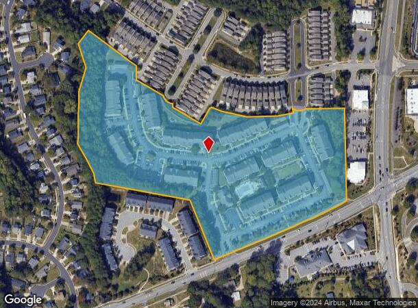  10000 Creek Glen Way, Apex, NC Parcel Map