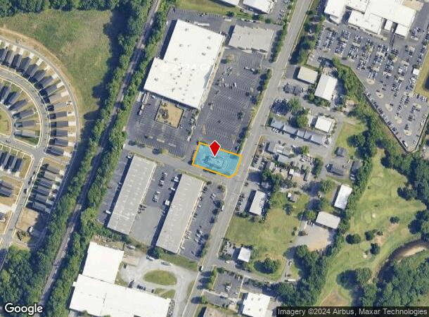  597 N Polk St, Pineville, NC Parcel Map