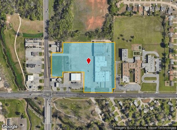  1102 N Midwest Blvd, Oklahoma City, OK Parcel Map