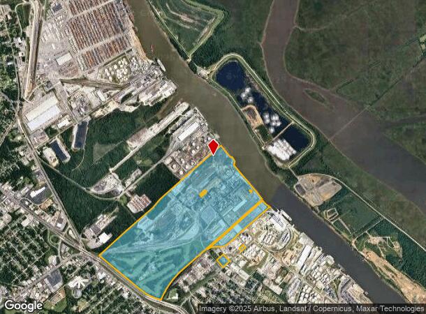 1201 W Lathrop Ave, Savannah, GA Parcel Map