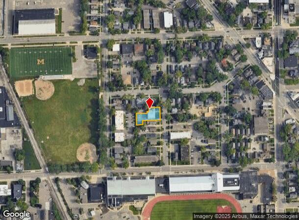 908 Sybil St, Ann Arbor, MI Parcel Map