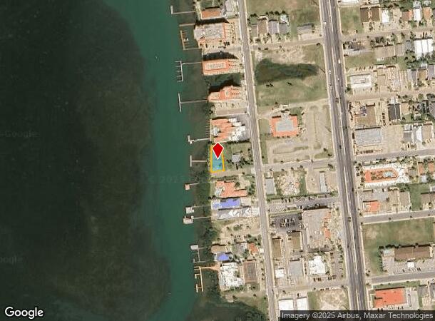  206 W Mars Ln, South Padre Island, TX Parcel Map