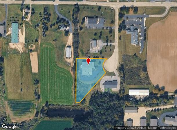 1255 Morgan Dr, Hubertus, WI Parcel Map