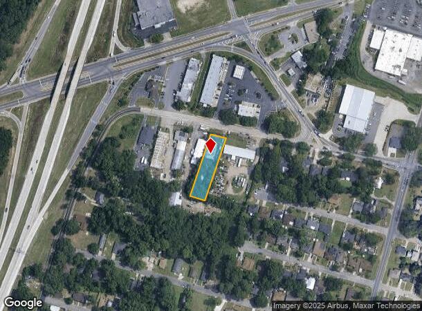  1943 Mills B Lane Blvd, Savannah, GA Parcel Map