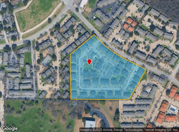 6000 Oakland Hills Dr, Fort Worth, TX Parcel Map