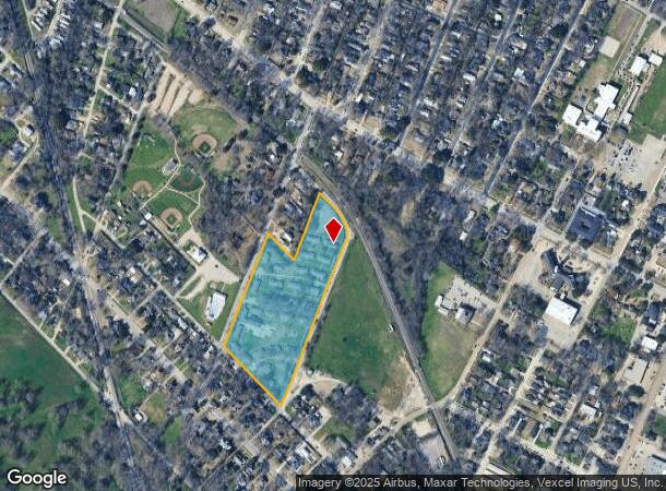 208 Patrick St, Waxahachie, TX Parcel Map