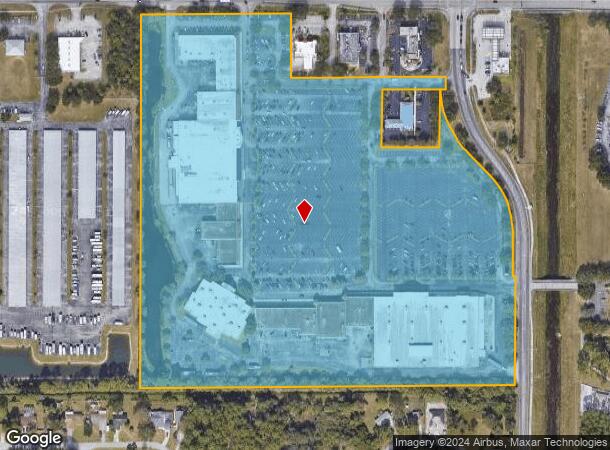  160 Malabar Rd Sw, Palm Bay, FL Parcel Map