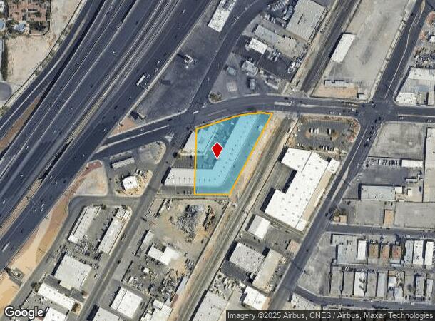  1521 W Oakey Blvd, Las Vegas, NV Parcel Map