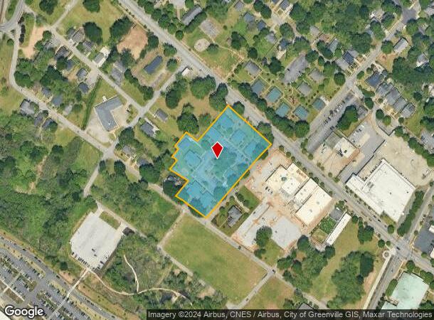  801 W Washington St, Greenville, SC Parcel Map