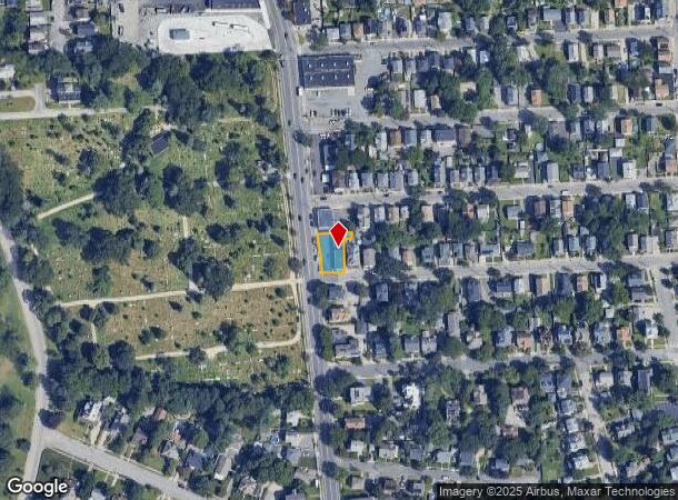 1586 Broad St, Cranston, RI Parcel Map