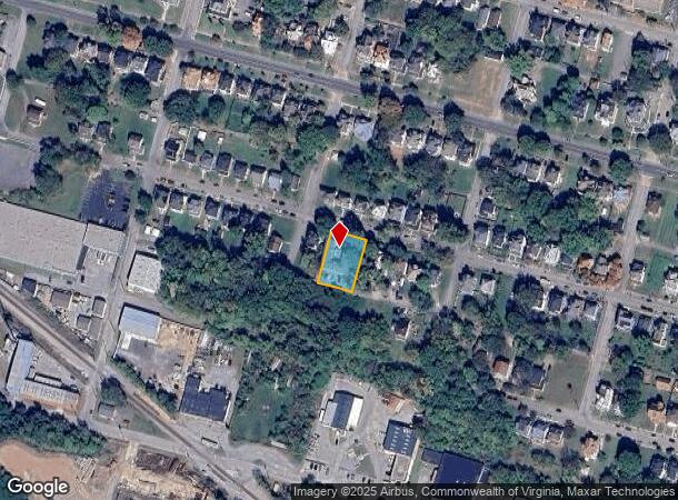  1624 Chapman Ave Sw, Roanoke, VA Parcel Map