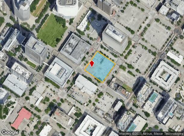 1621 Milam St, Houston, TX Parcel Map