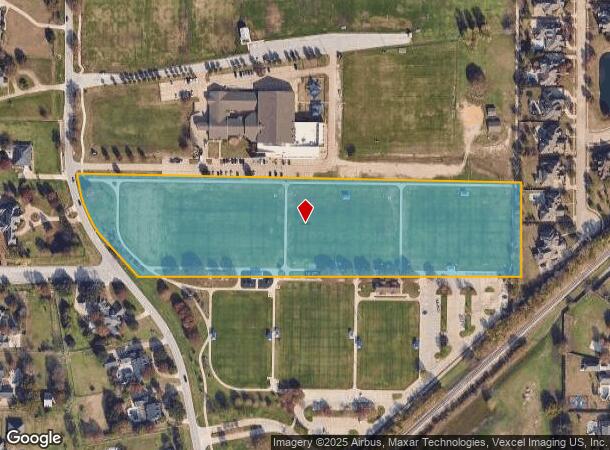  6601 Pleasant Run Rd, Colleyville, TX Parcel Map