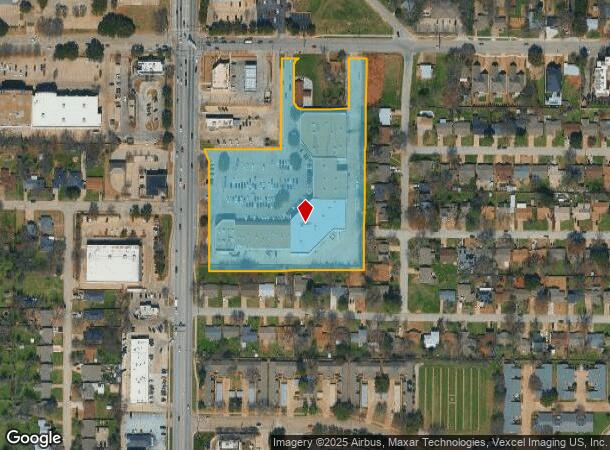  1301 N Collins St, Arlington, TX Parcel Map