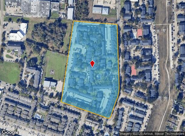  9700 Court Glen Dr, Houston, TX Parcel Map