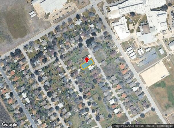  907 Crockett St, Lockhart, TX Parcel Map