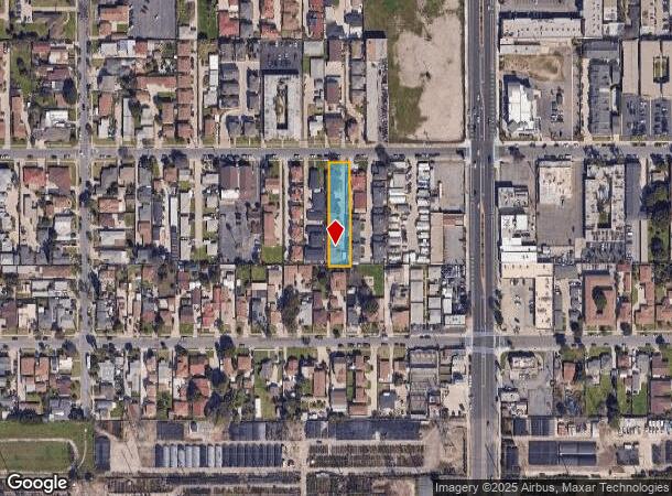  9720 Cedar St, Bellflower, CA Parcel Map