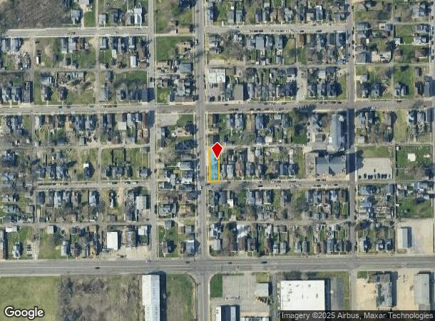  814 S Walnut St, South Bend, IN Parcel Map