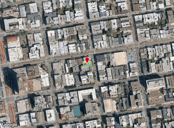  1349 Larkin St, San Francisco, CA Parcel Map