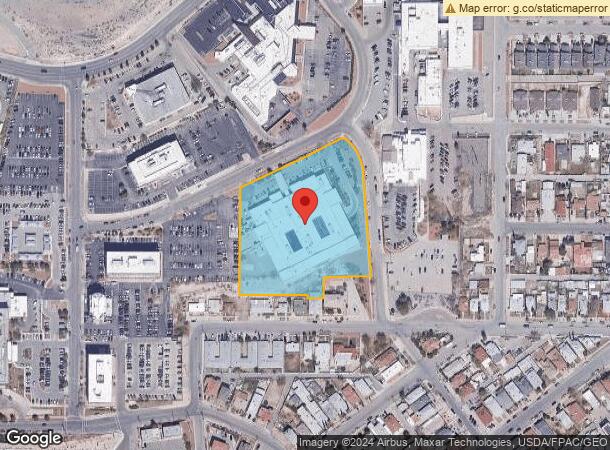  1740 Curie Dr, El Paso, TX Parcel Map