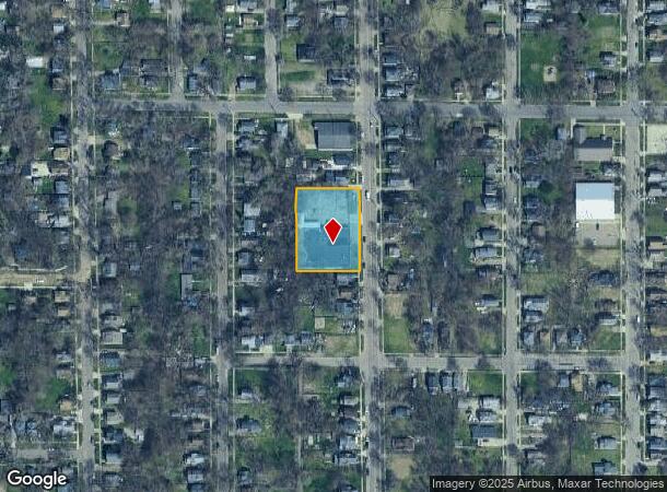  1505 N Burdick St, Kalamazoo, MI Parcel Map