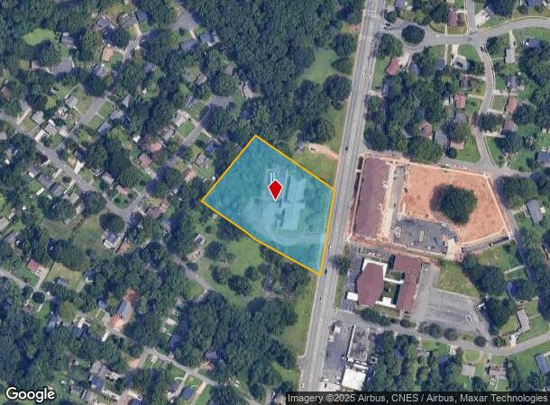  721 W Sugar Creek Rd, Charlotte, NC Parcel Map