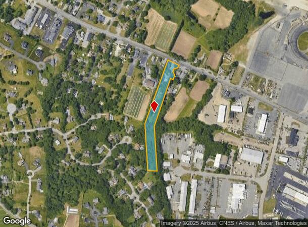  1673 Fall River Ave, Seekonk, MA Parcel Map