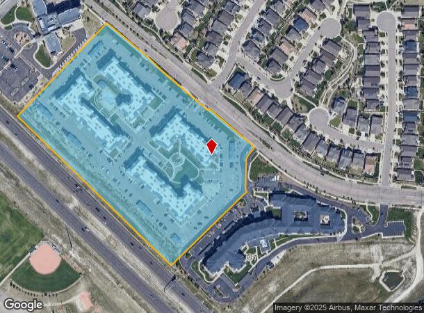  9110 Crowne Springs Vw, Colorado Springs, CO Parcel Map