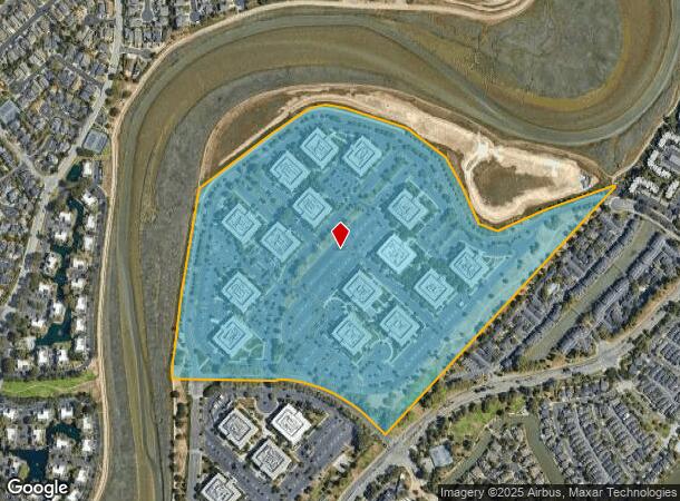  1600 Bridge Pky, Redwood City, CA Parcel Map