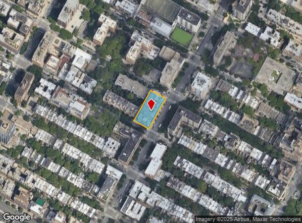  600 Columbus Ave, New York, NY Parcel Map