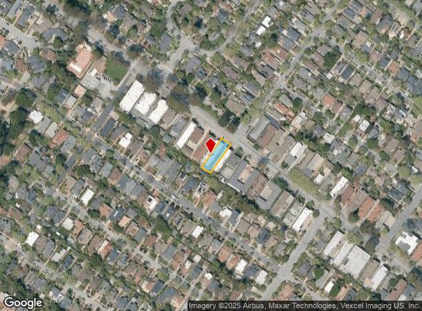 1439 El Camino Real, Burlingame, CA Parcel Map