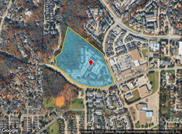 1601 Brown Blvd, Arlington, TX Parcel Map