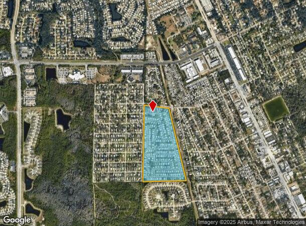  1335 Fleming Ave, Ormond Beach, FL Parcel Map