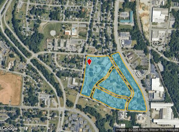  1303 Ashe St, Greensboro, NC Parcel Map