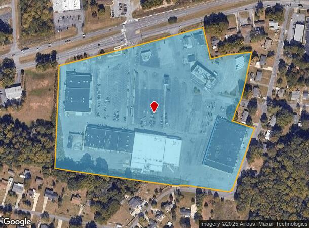  2531 W Franklin Blvd, Gastonia, NC Parcel Map