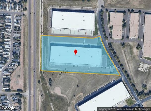  2540 Zeppelin Rd, Colorado Springs, CO Parcel Map