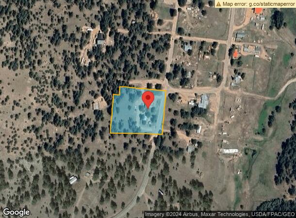  1245 Canon St, Guffey, CO Parcel Map