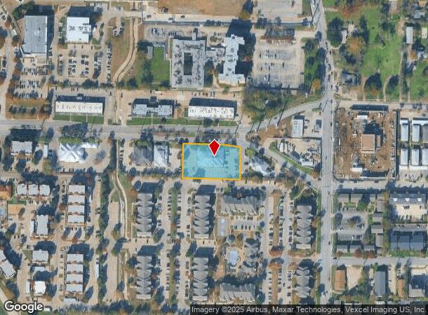  2435 W Oak St, Denton, TX Parcel Map