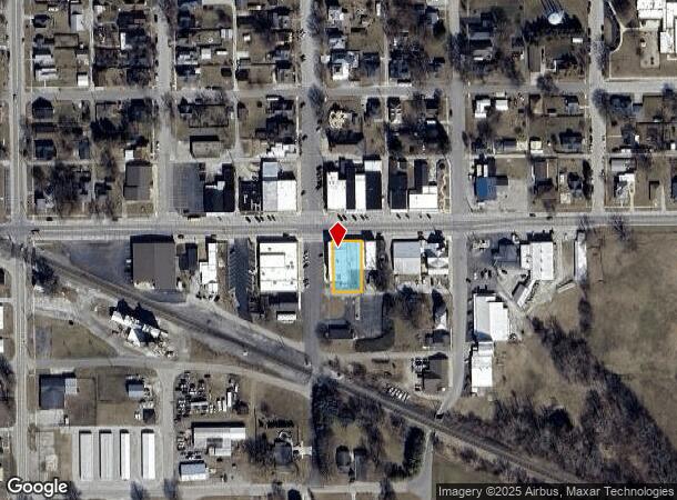 102 E Main St, Mentone, IN Parcel Map
