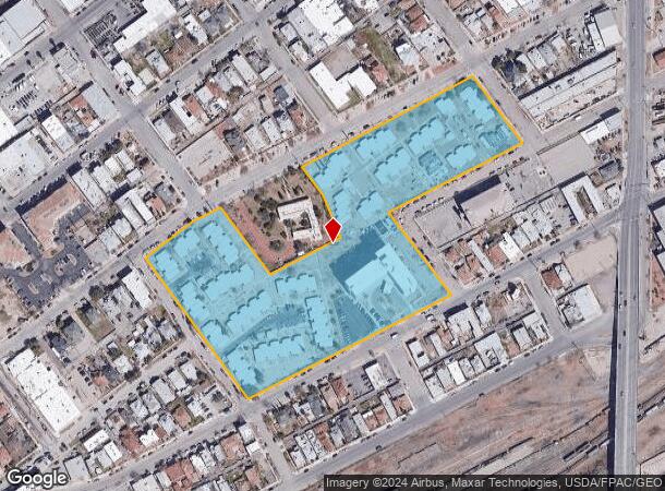  1221 E San Antonio Ave, El Paso, TX Parcel Map