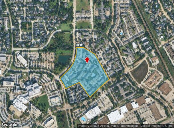 7700 Willow Chase Blvd, Houston, TX Parcel Map