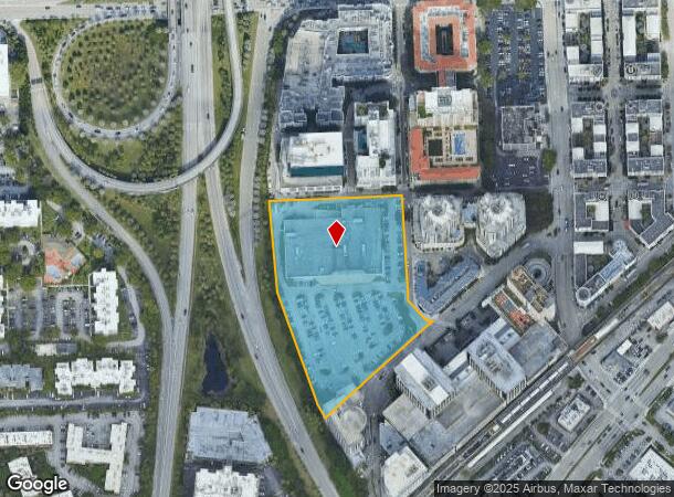  9105 S Dadeland Blvd, Miami, FL Parcel Map