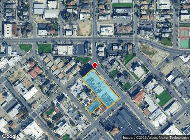  1618 L St, Fresno, CA Parcel Map