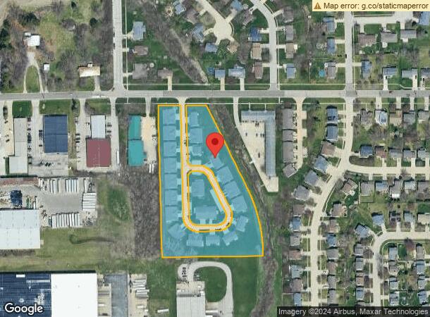  410 Brook Dr, Normal, IL Parcel Map