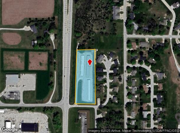 1227 N Chestnut St, Avoca, IA Parcel Map