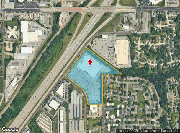  7701 Frontage Rd, Overland Park, KS Parcel Map