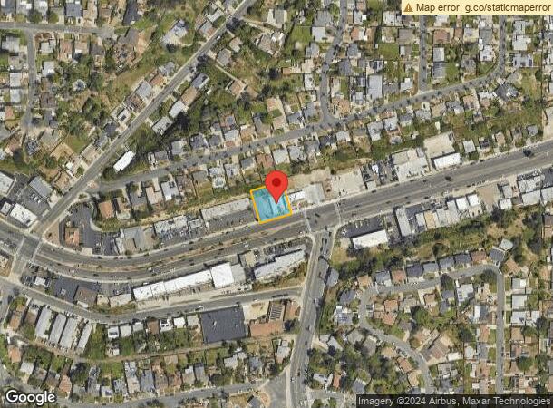  7170 University Ave, La Mesa, CA Parcel Map