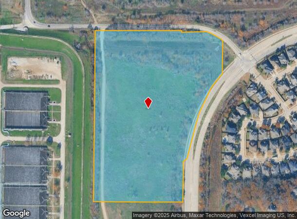  1911 Nw Green Oaks Blvd, Arlington, TX Parcel Map