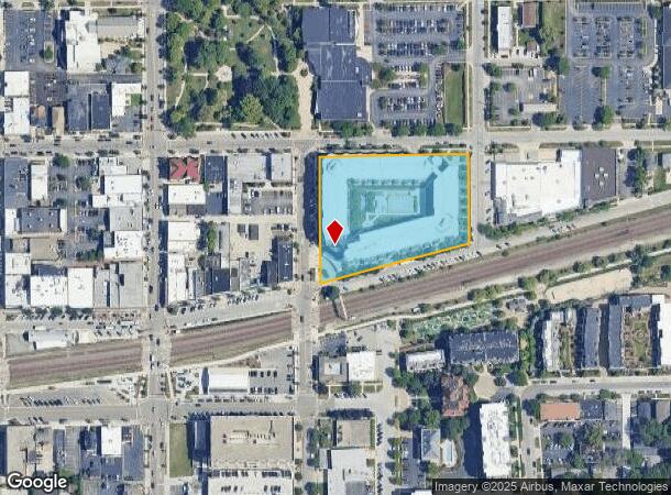 121 N Cross St, Wheaton, IL Parcel Map