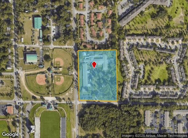  451 S Amelia Ave, Deland, FL Parcel Map